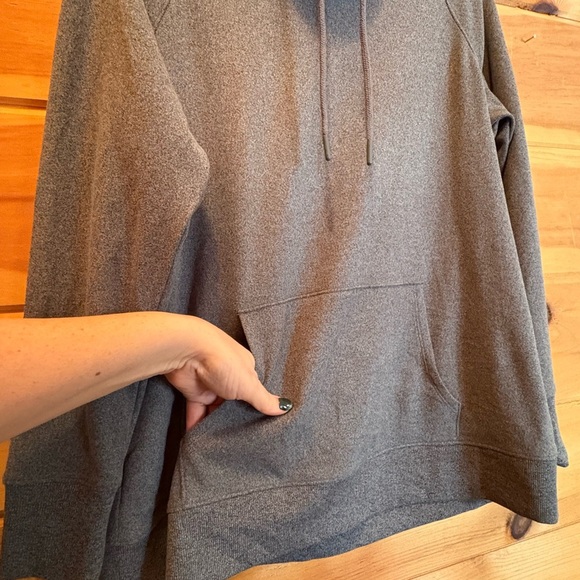 J Jill Cow Neck pullover size XS poly/spandex.  Grey - Picture 7 of 12